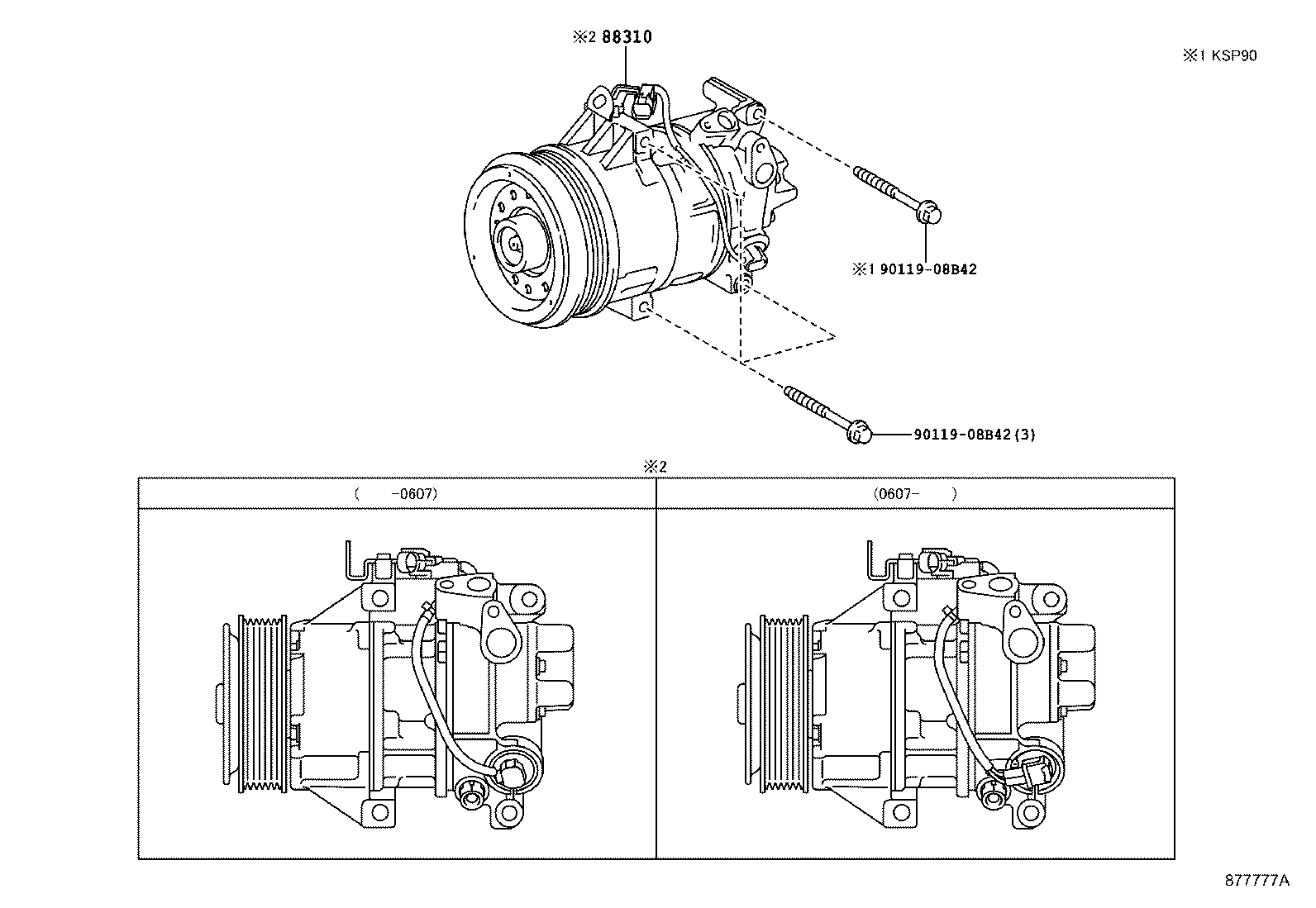 Exploded illustration 877777A
