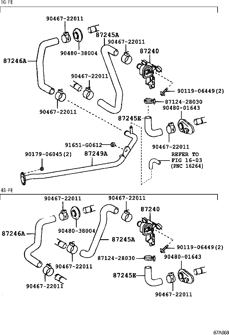 Exploded illustration 87A668