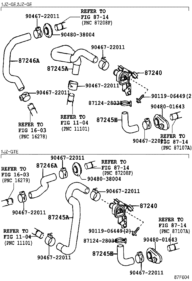 Exploded illustration 87F604