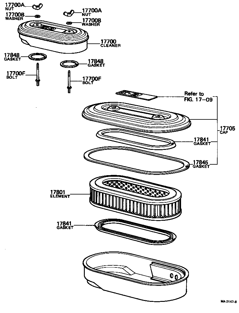 Exploded illustration MA0147B