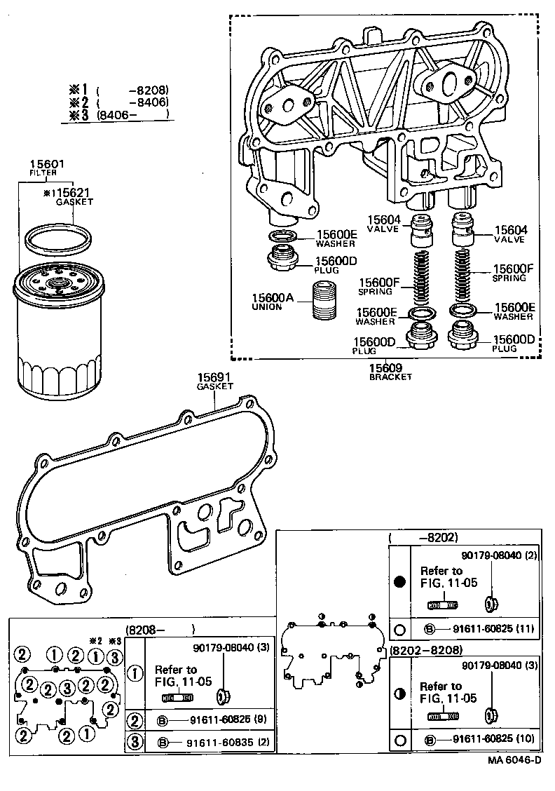 Exploded illustration MA6046D