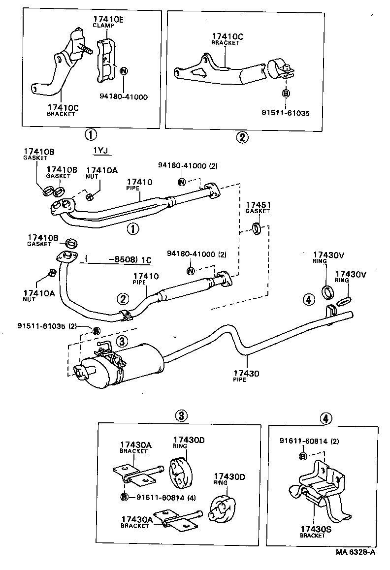 Exploded illustration MA6328A