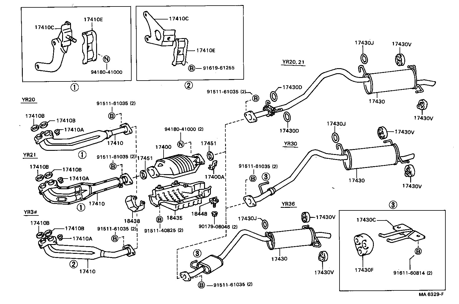 Exploded illustration MA6329F