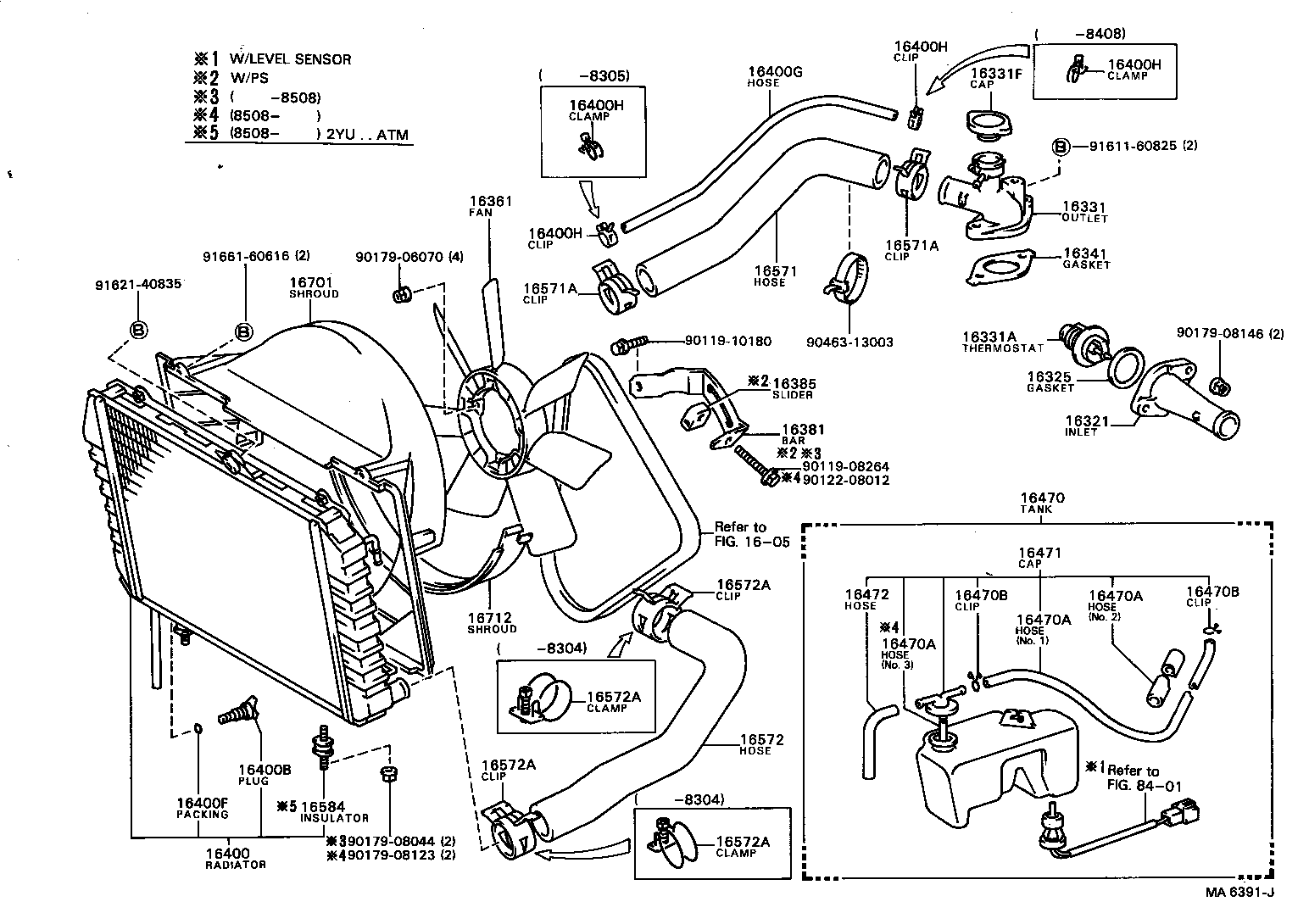 Exploded illustration MA6391J