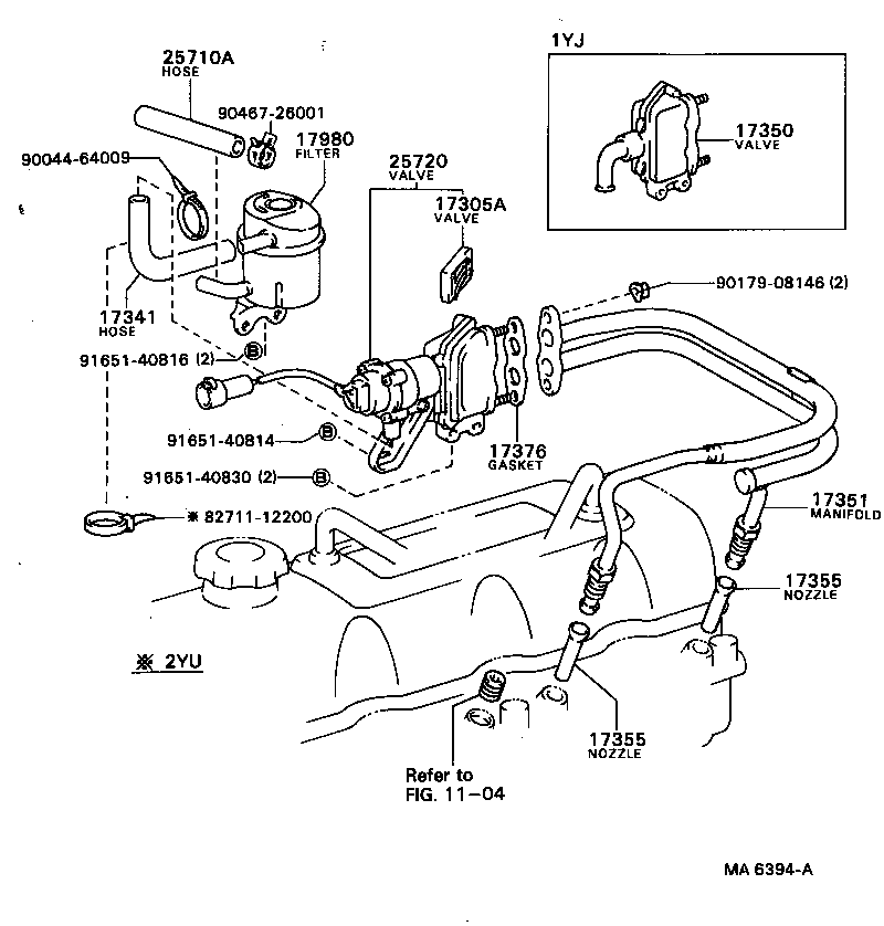 Exploded illustration MA6394A