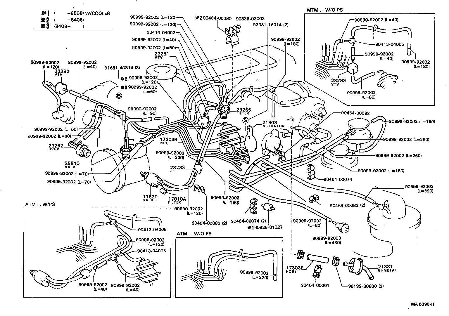 Exploded illustration MA6395H