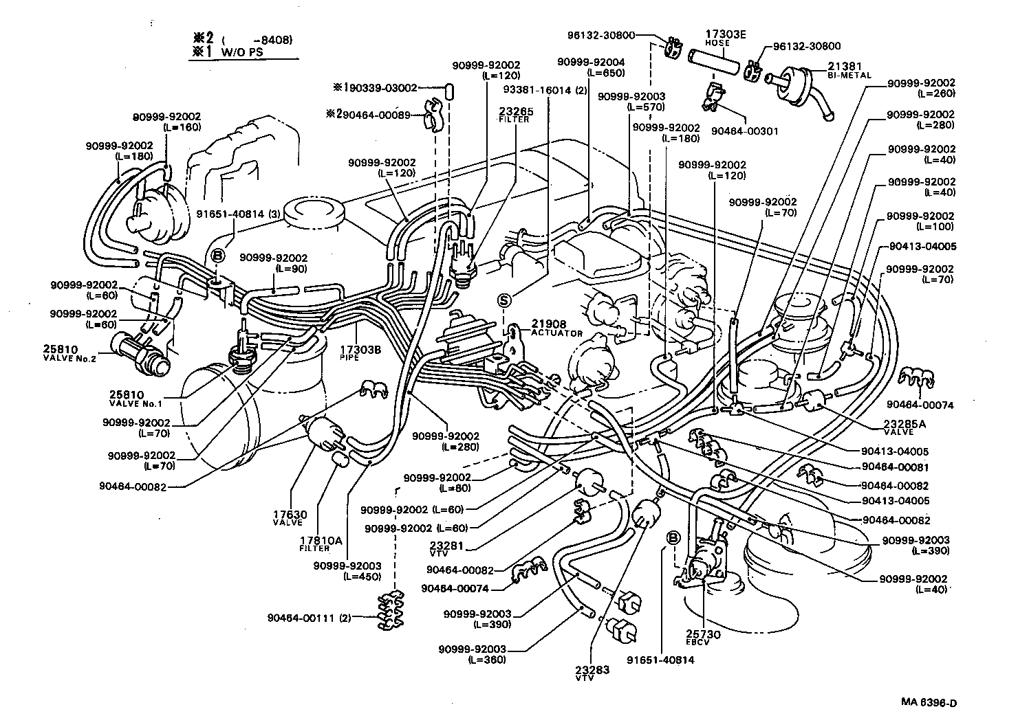 Exploded illustration MA6396D