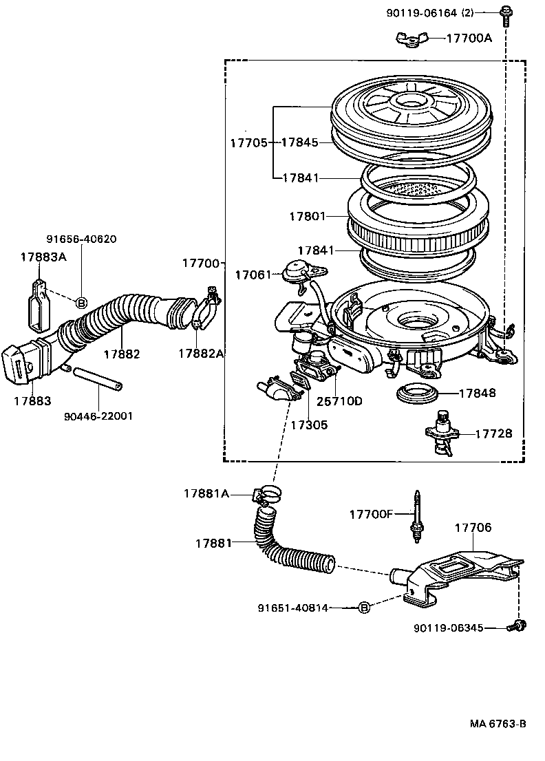 Exploded illustration MA6763B