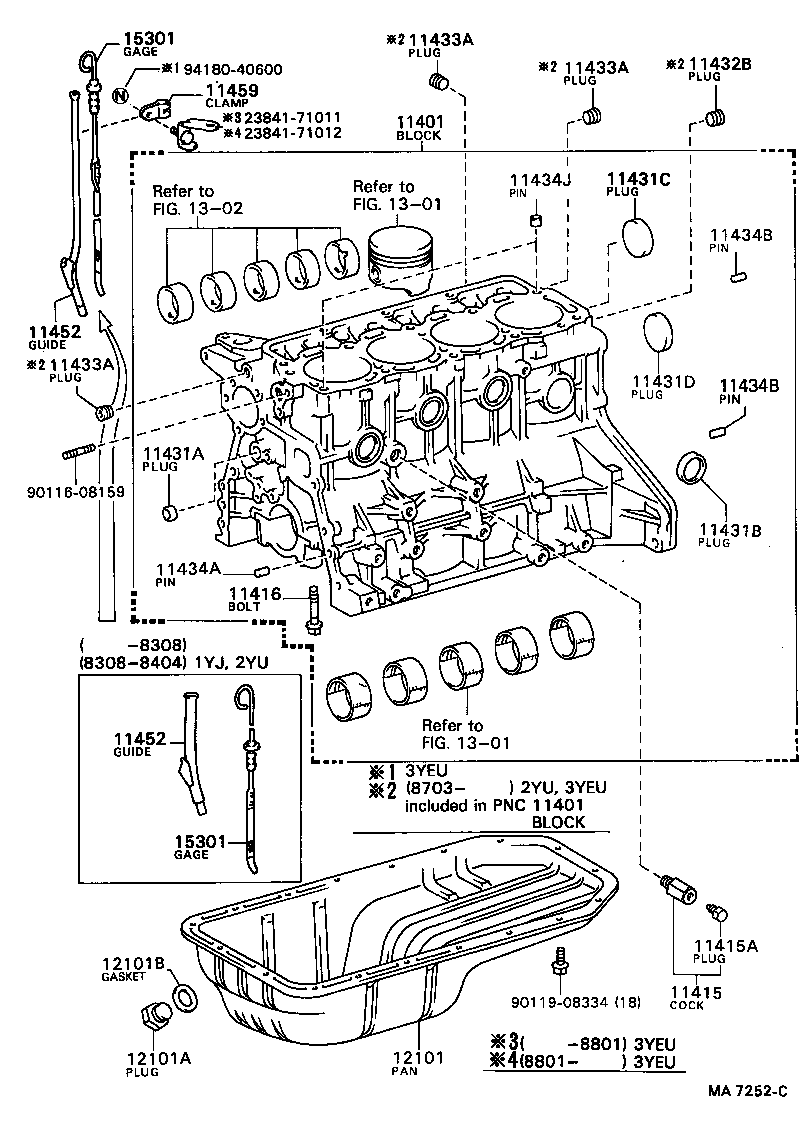 Exploded illustration MA7252C