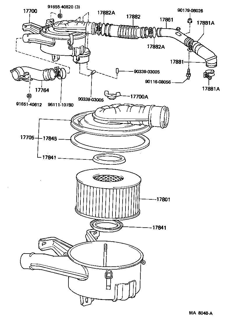 Exploded illustration MA8048A