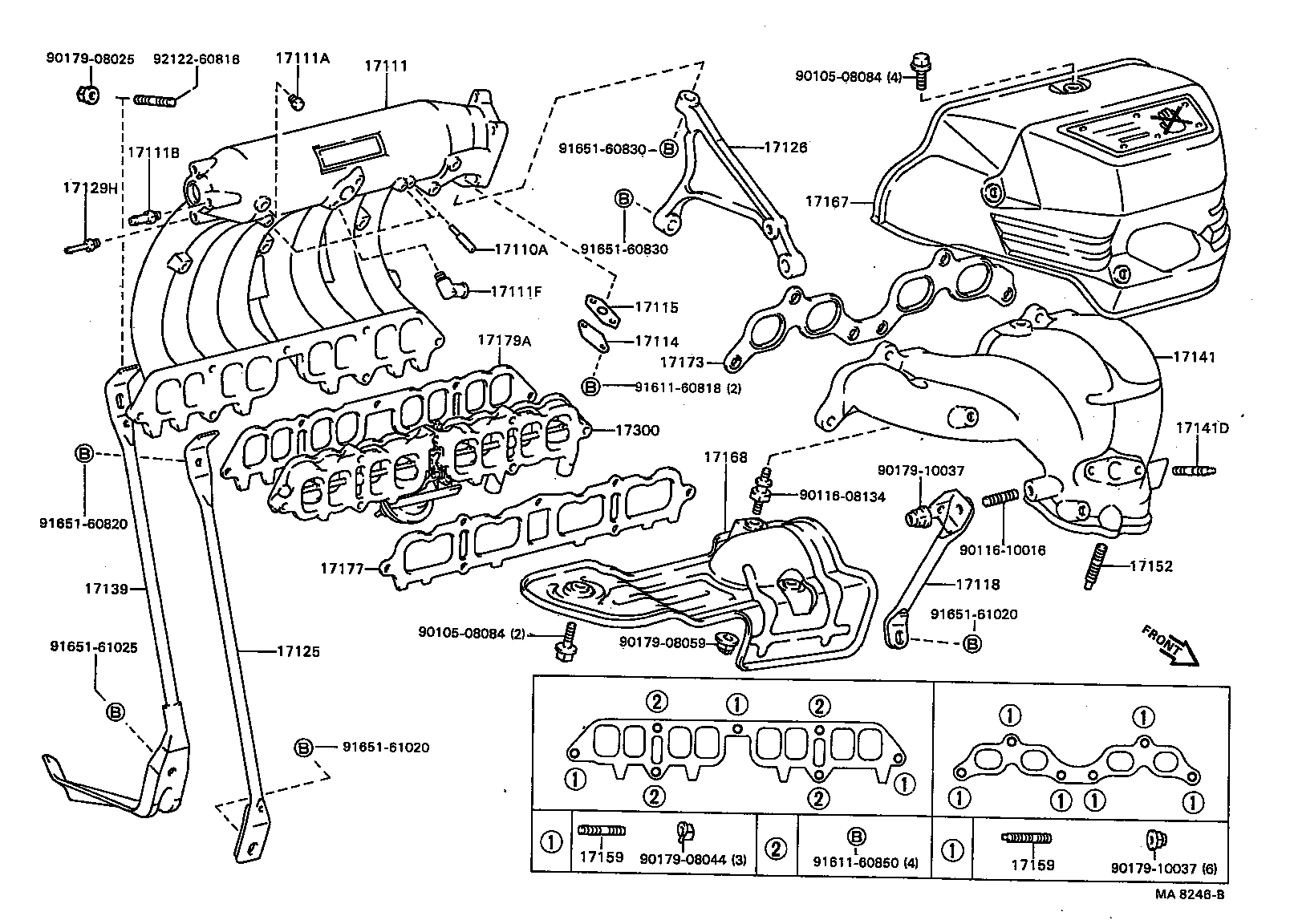 Exploded illustration MA8246B