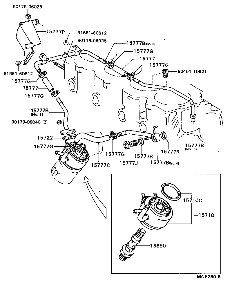 Exploded illustration MA8280B