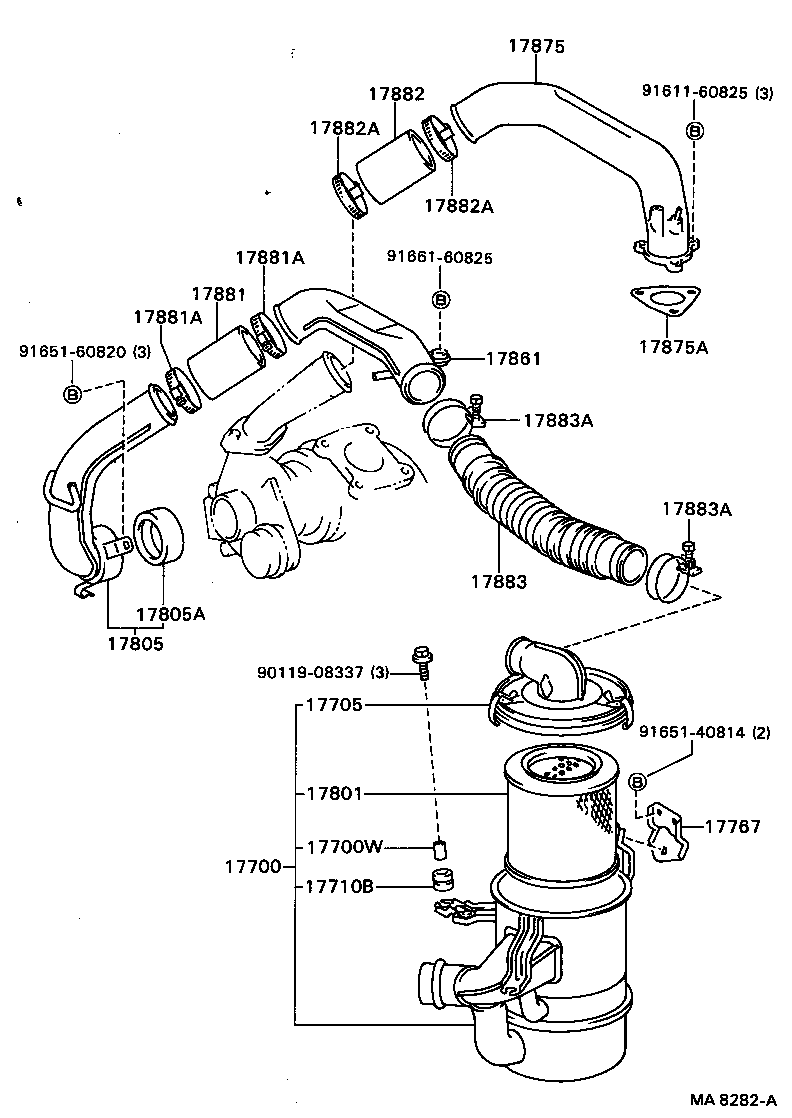 Exploded illustration MA8282A