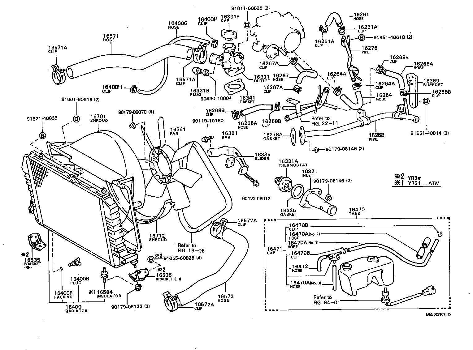 Exploded illustration MA8287D