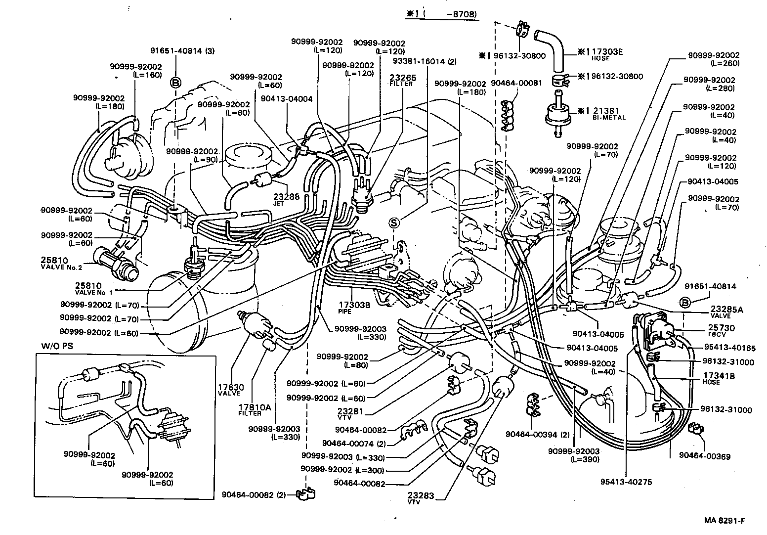 Exploded illustration MA8291F