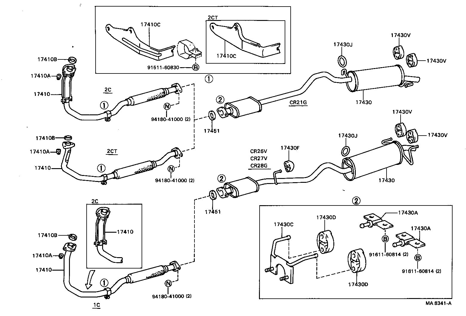 Exploded illustration MA8341A