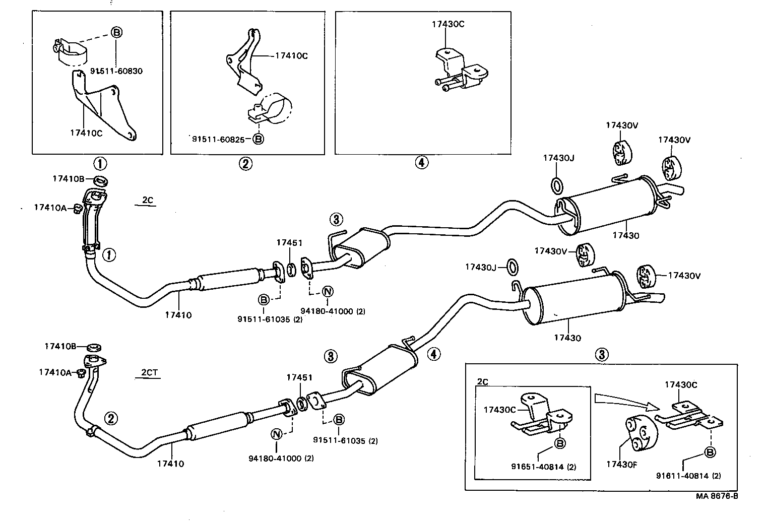Exploded illustration MA8676B
