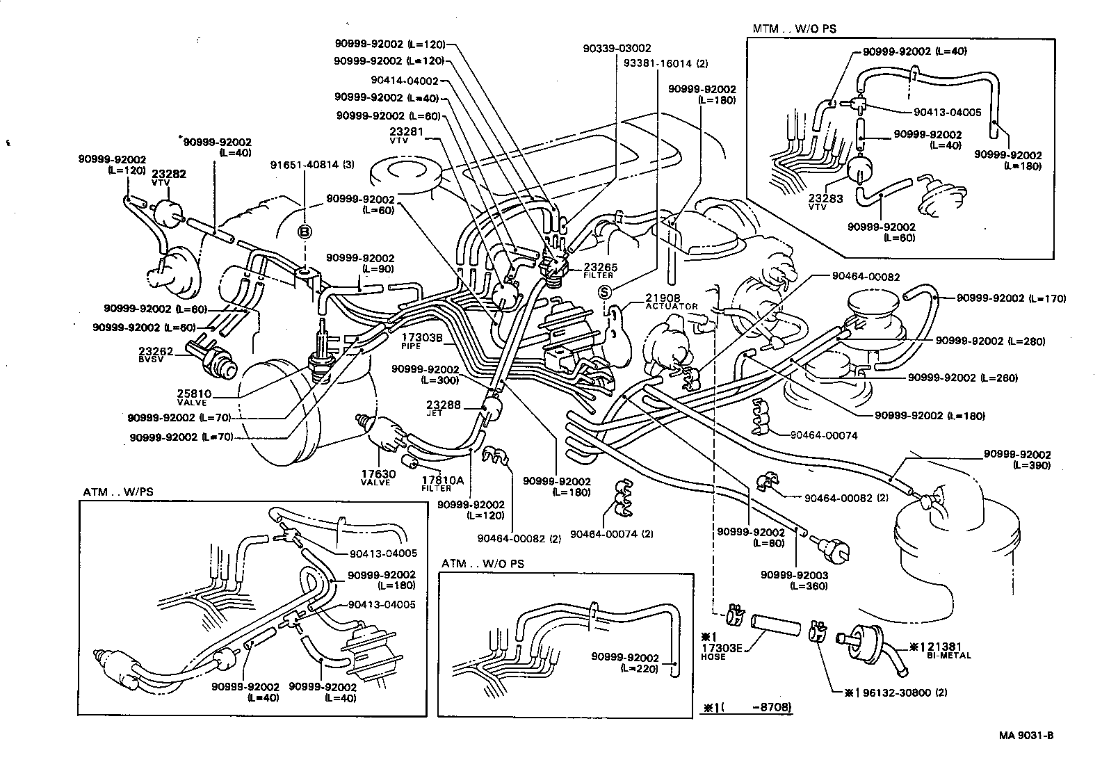 Exploded illustration MA9031B