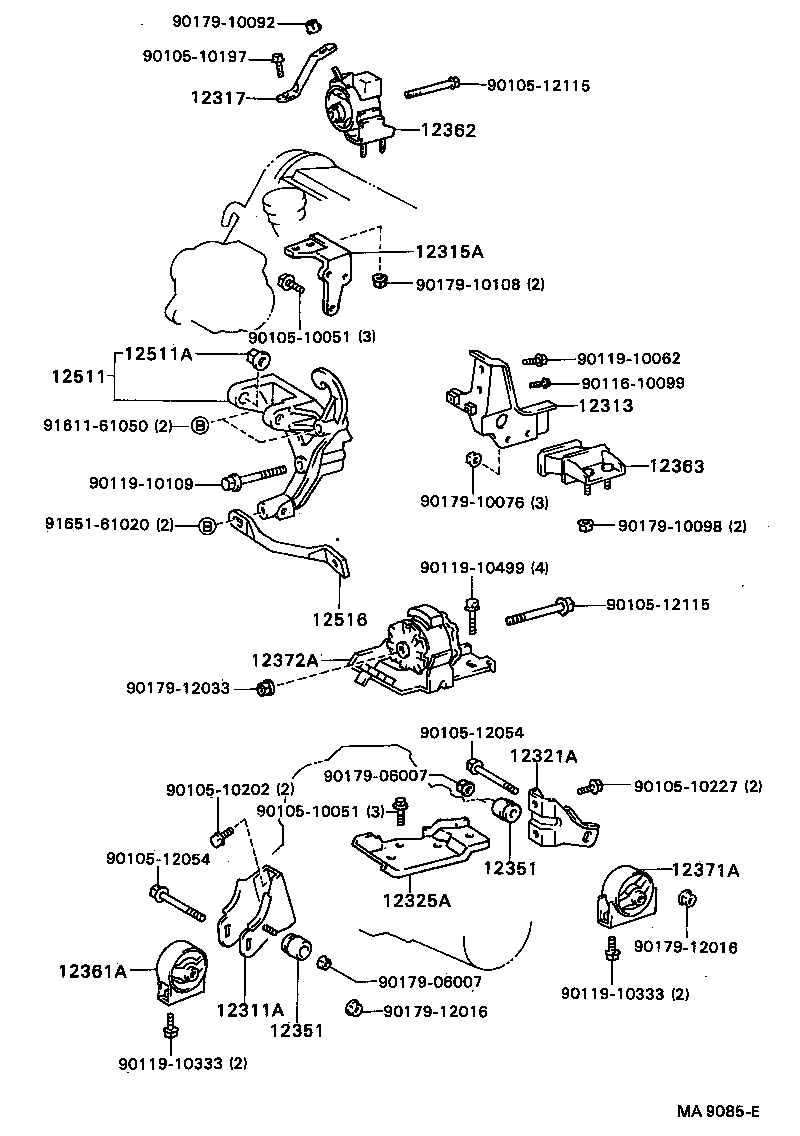Exploded illustration MA9085E