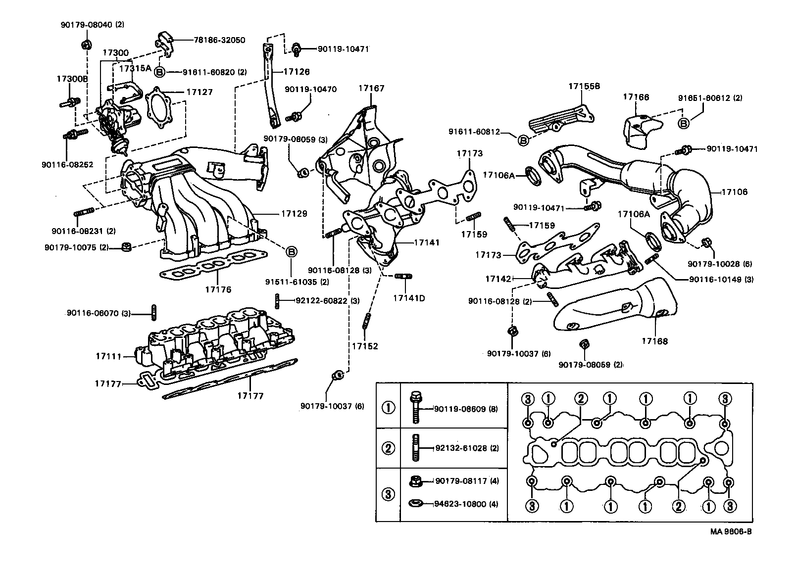 Exploded illustration MA9606B