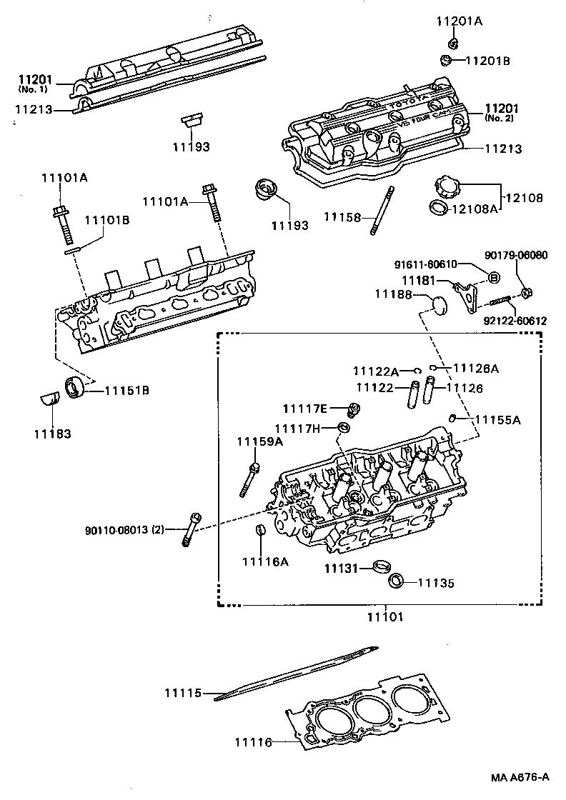 Exploded illustration MAA676A