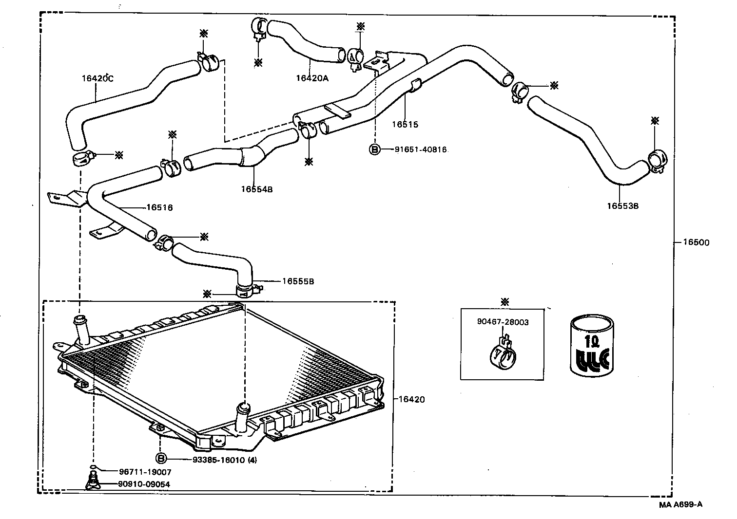Exploded illustration MAA699A
