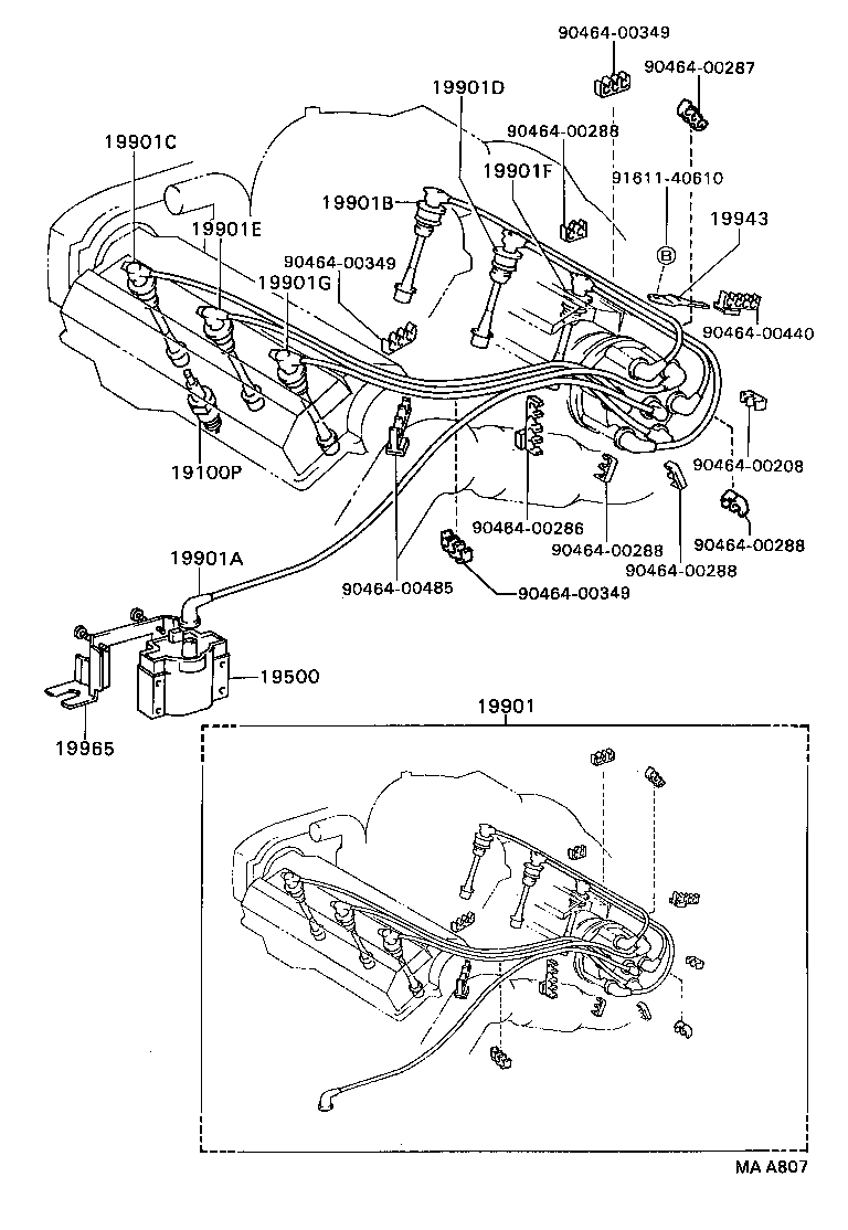 Exploded illustration MAA807