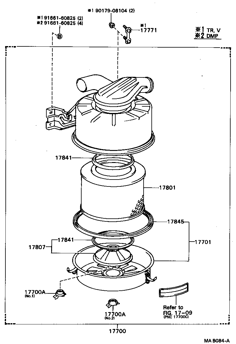 Exploded illustration MAB084A