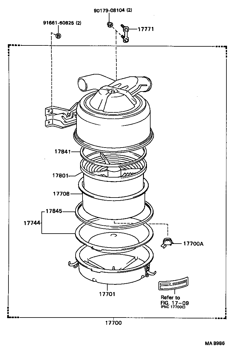 Exploded illustration MAB986