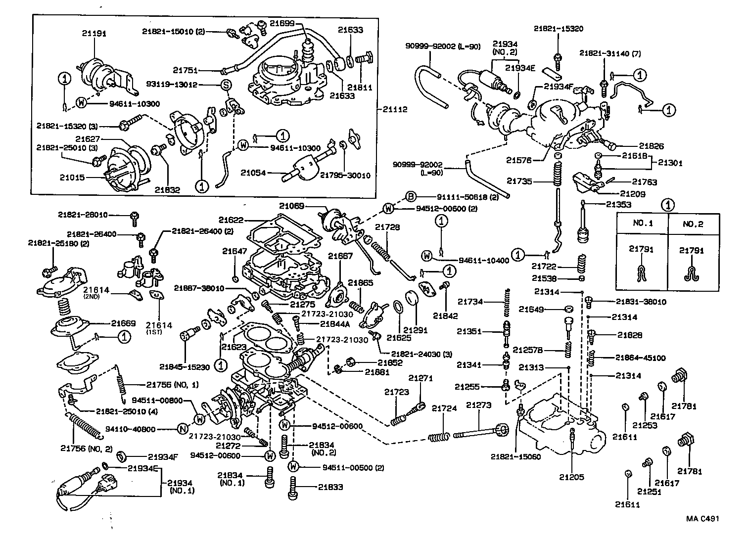 Exploded illustration MAC491