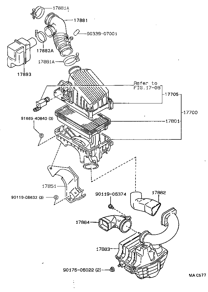 Exploded illustration MAC577