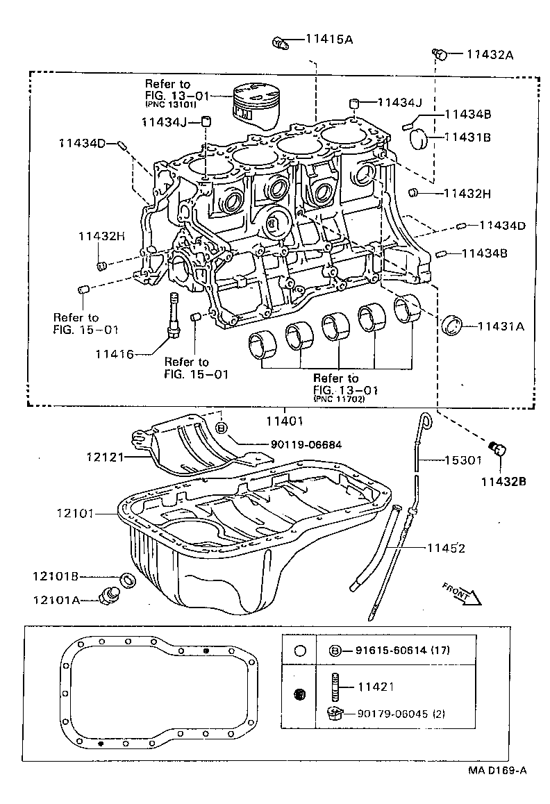 Exploded illustration MAD169A