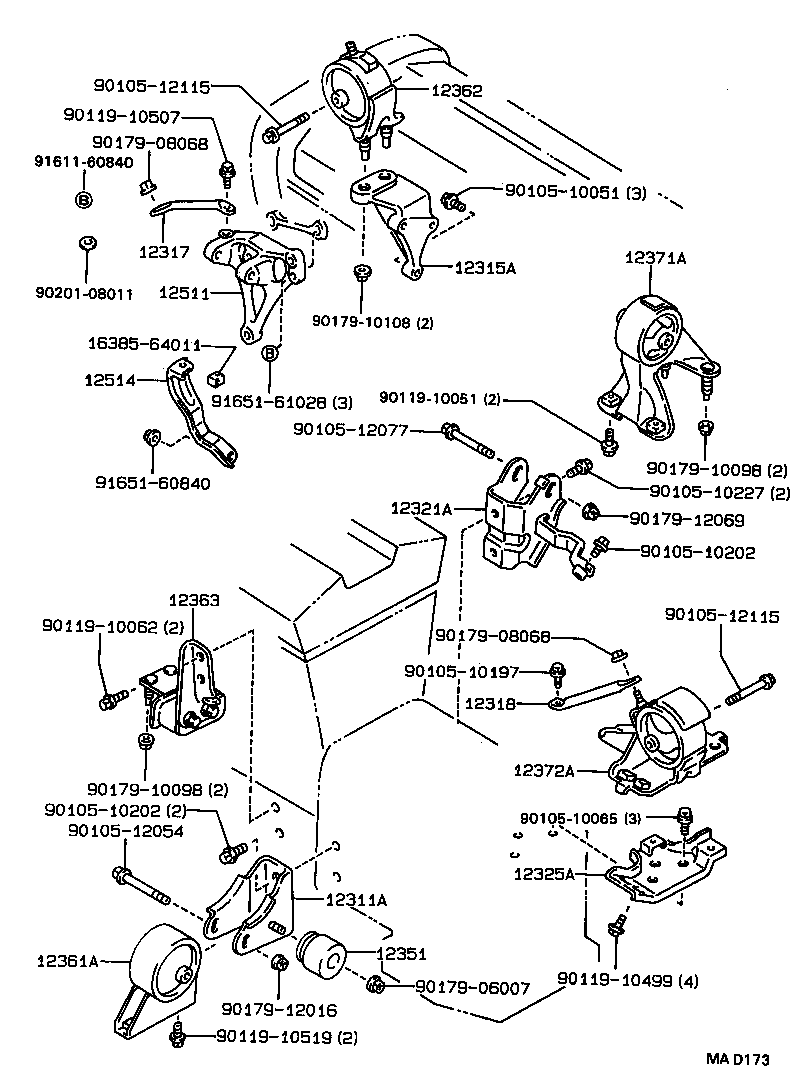 Exploded illustration MAD173