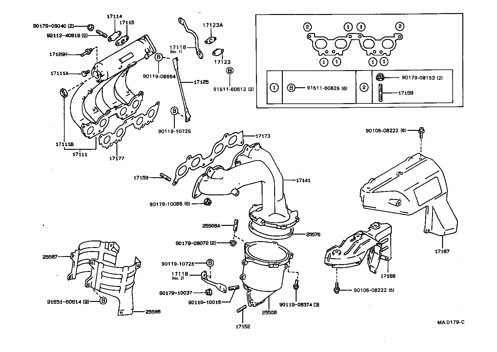 Exploded illustration MAD179C