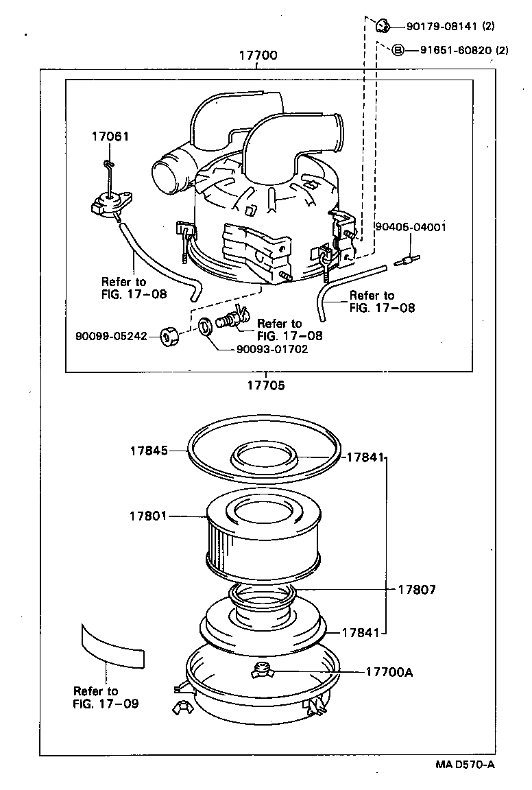 Exploded illustration MAD570A