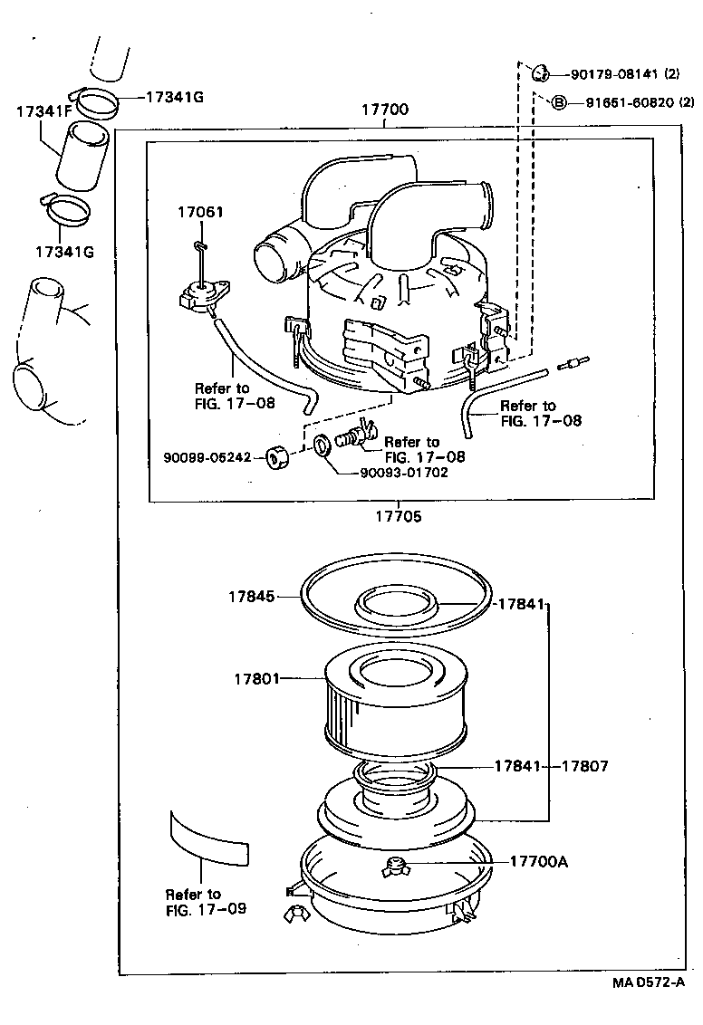 Exploded illustration MAD572A