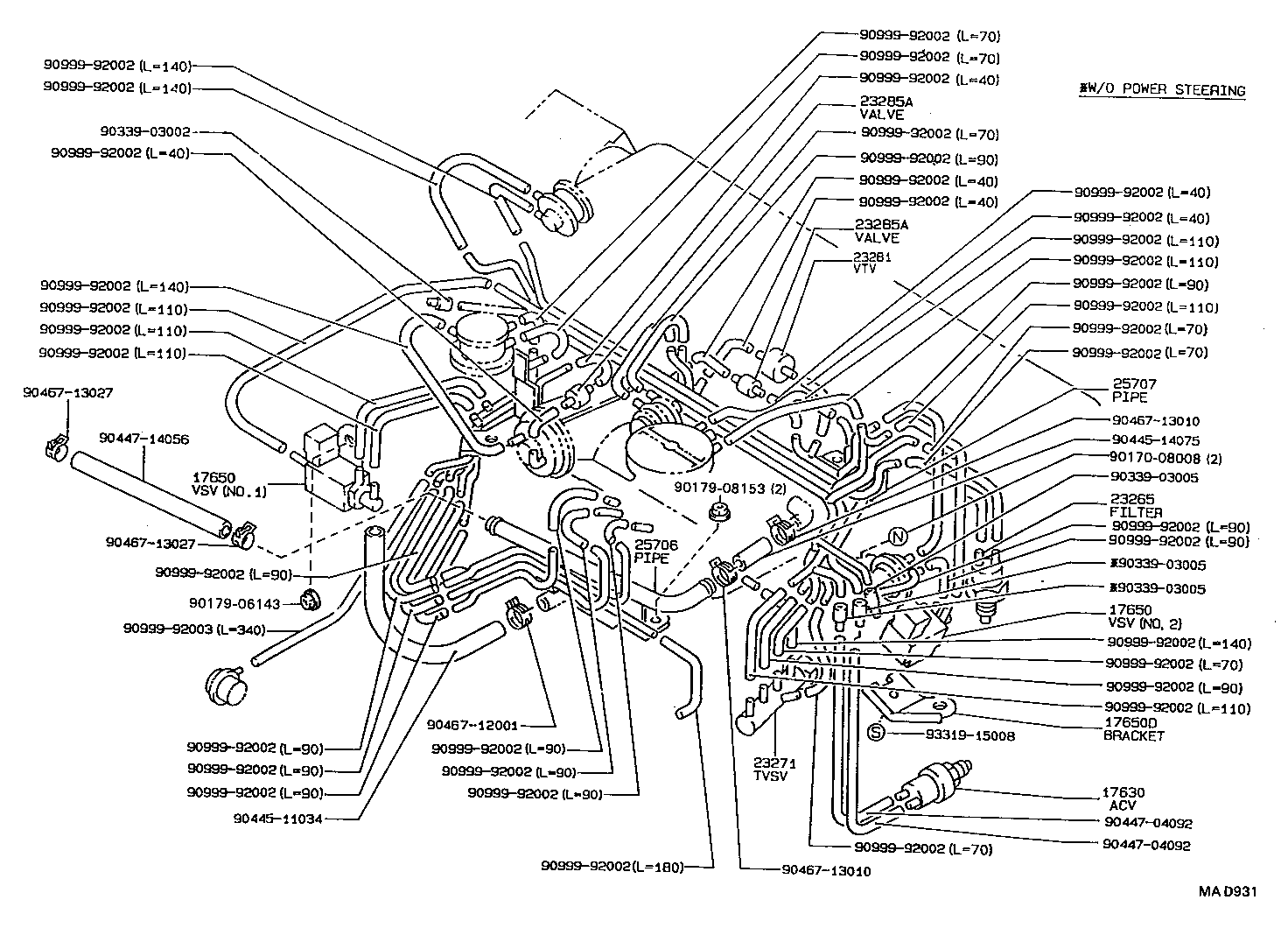 Exploded illustration MAD931