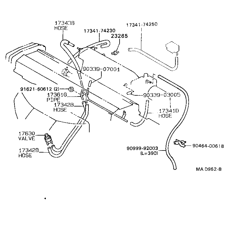 Exploded illustration MAD952B