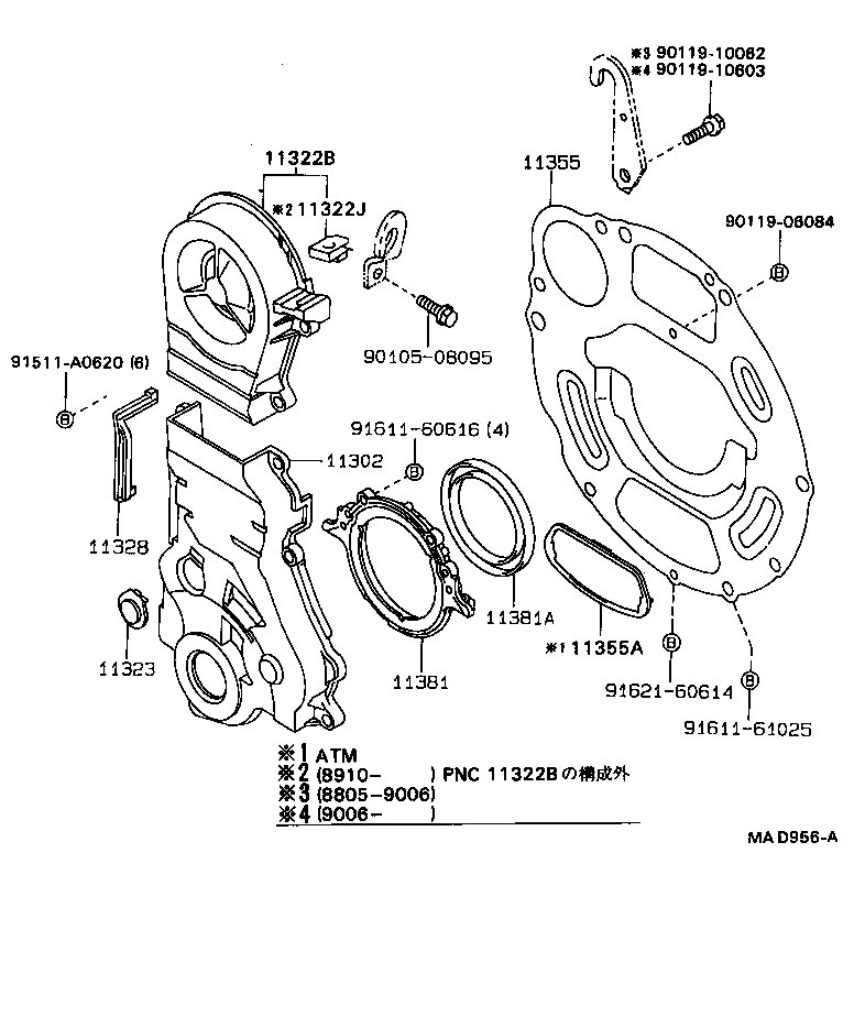 Exploded illustration MAD956A