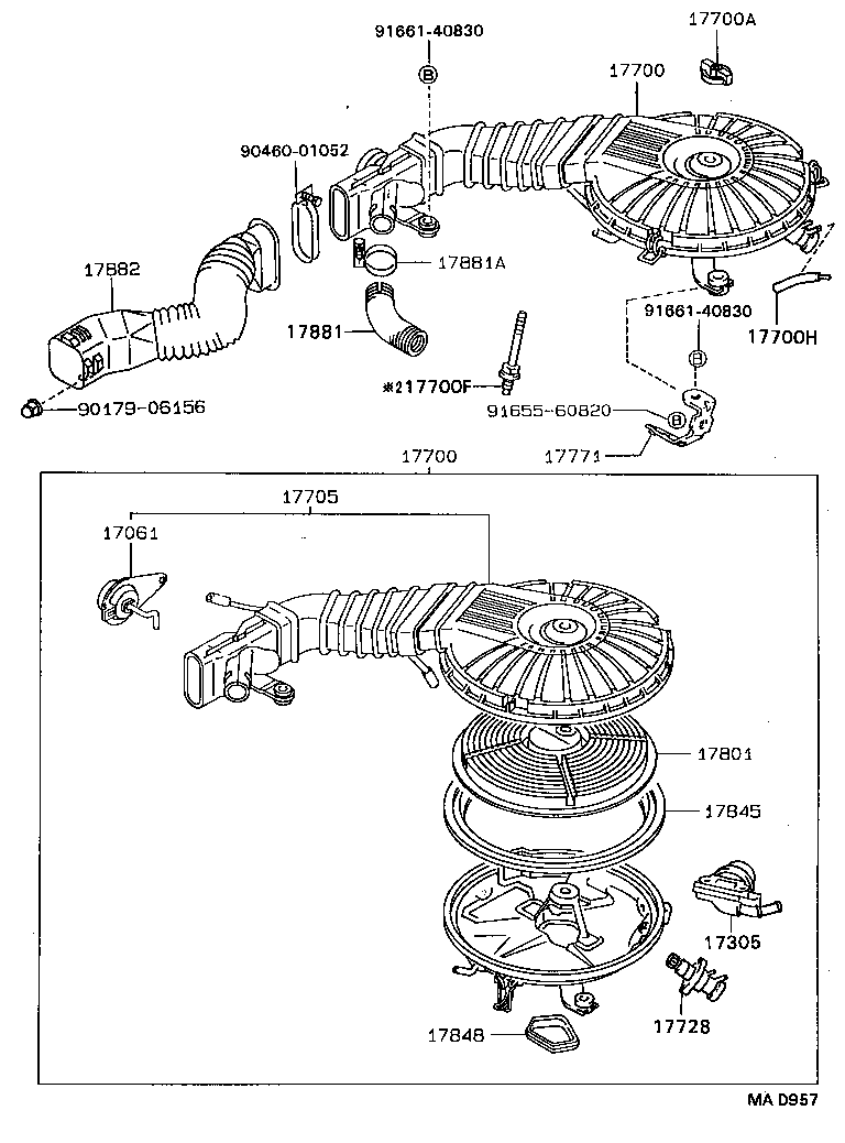 Exploded illustration MAD957