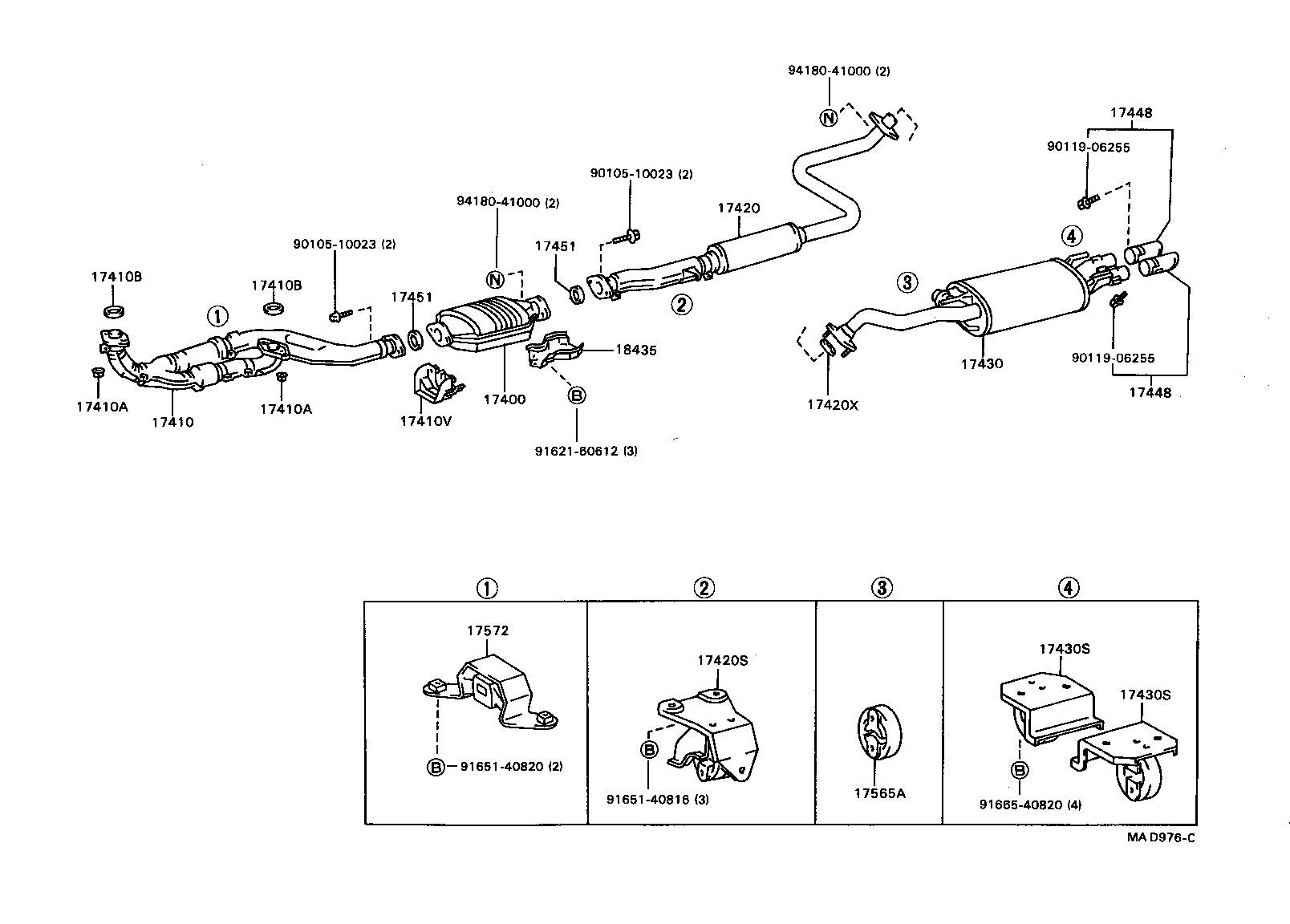 Exploded illustration MAD976C