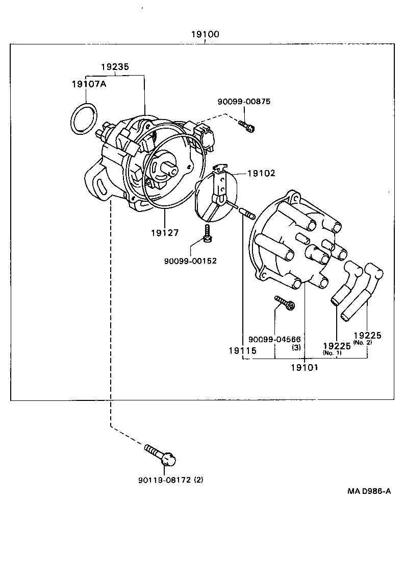 Exploded illustration MAD986A
