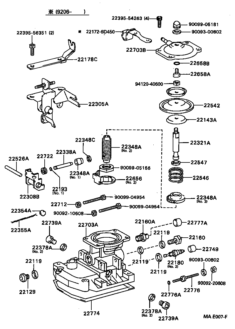 Exploded illustration MAE007F