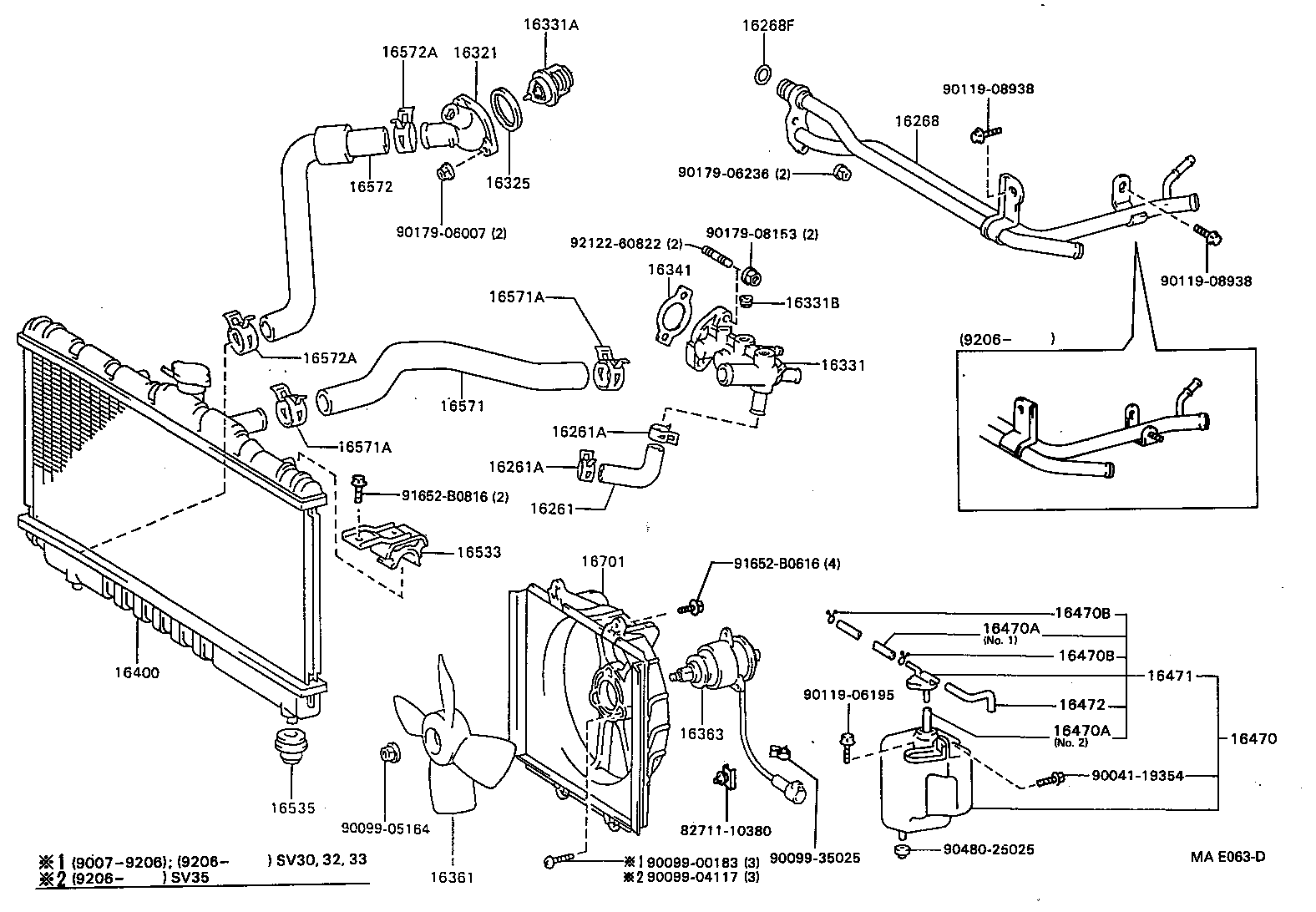 Exploded illustration MAE063D