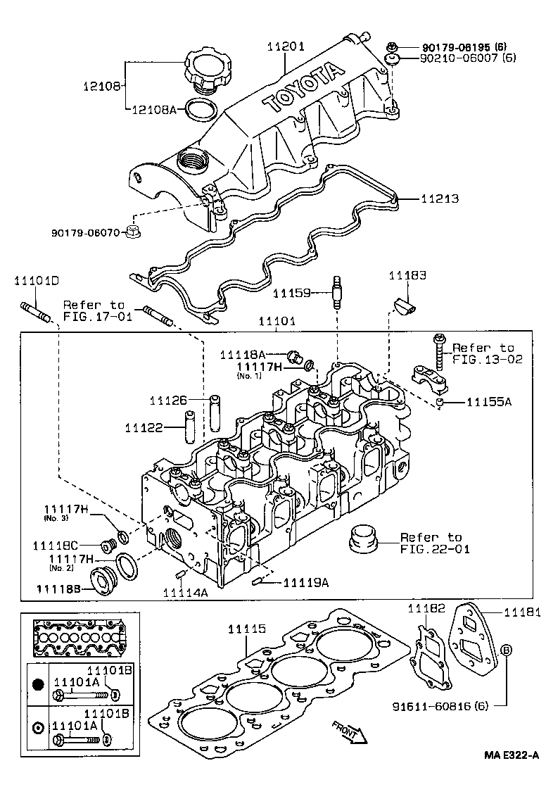 Exploded illustration MAE322A