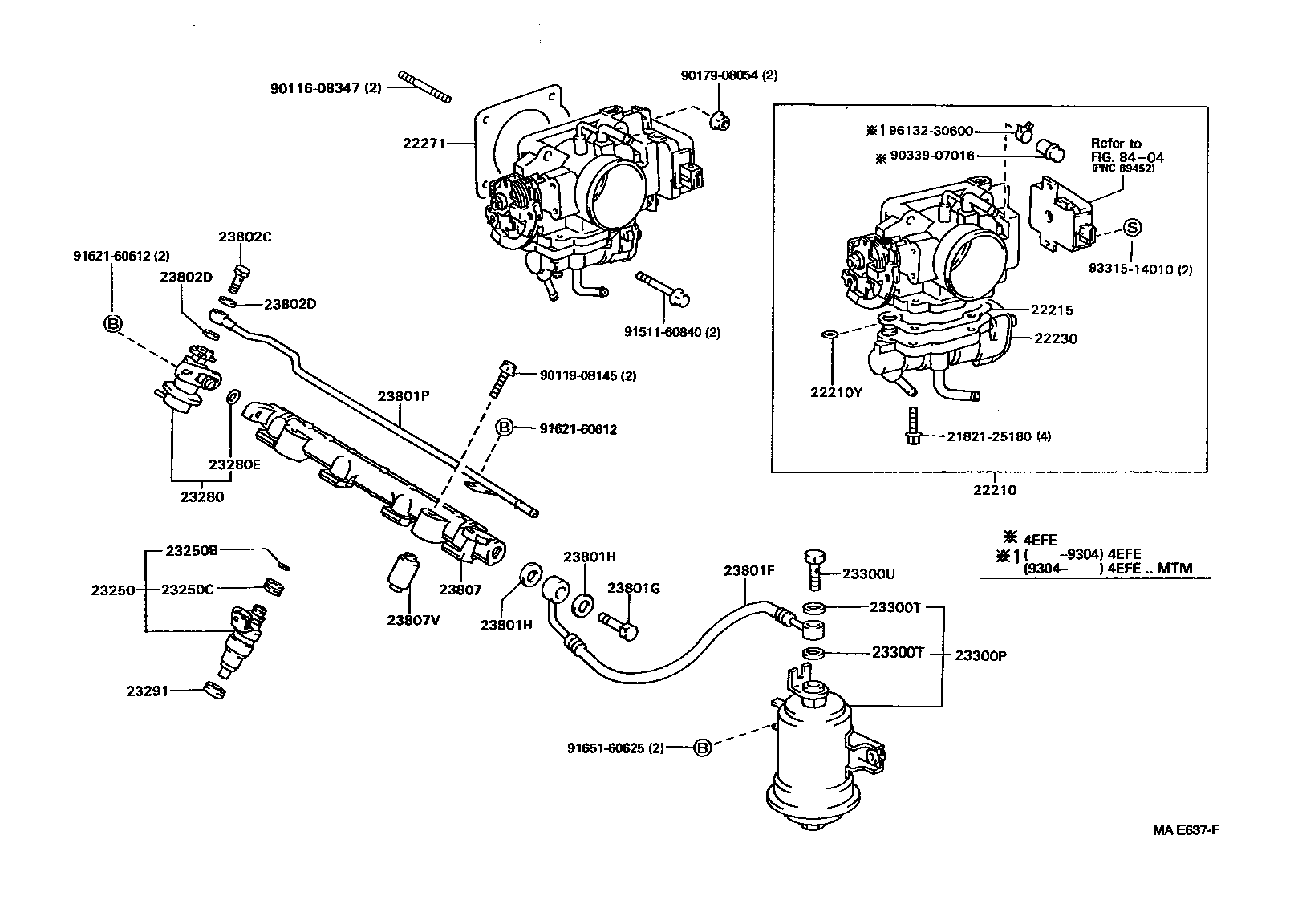 Exploded illustration MAE637F