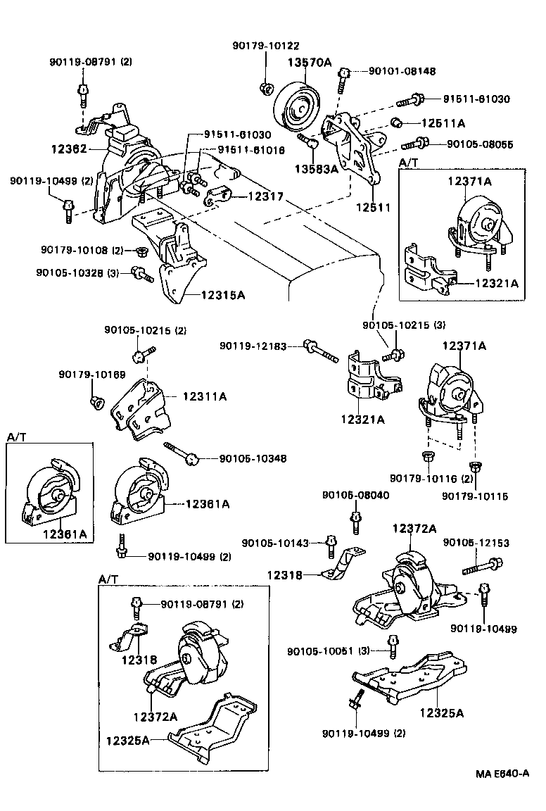 Exploded illustration MAE640A