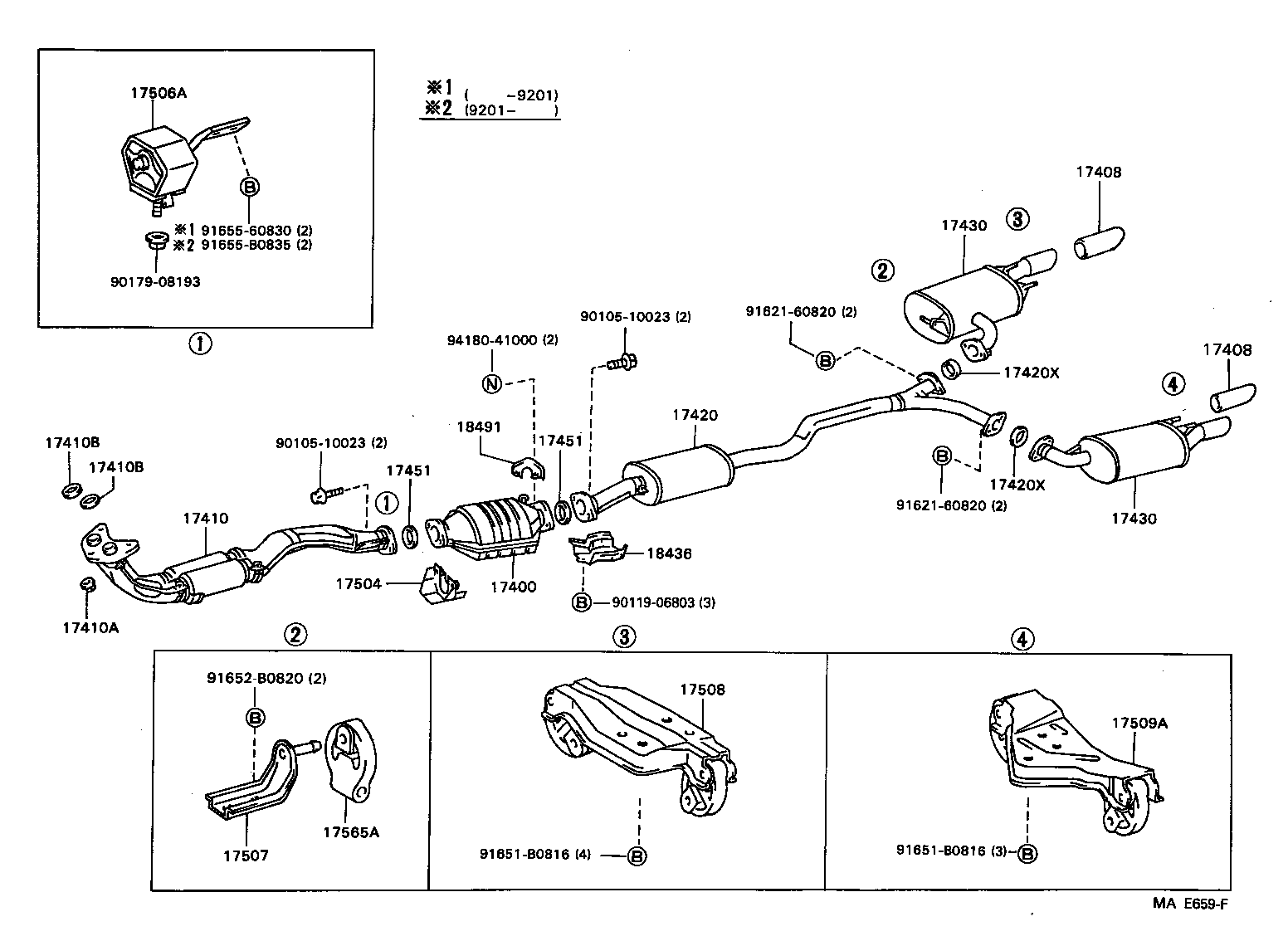 Exploded illustration MAE659F