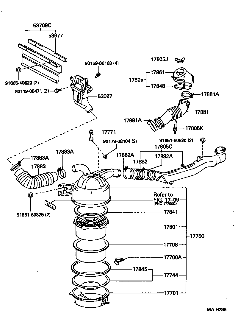 Exploded illustration MAH295