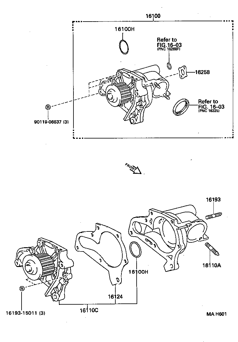 Exploded illustration MAH601